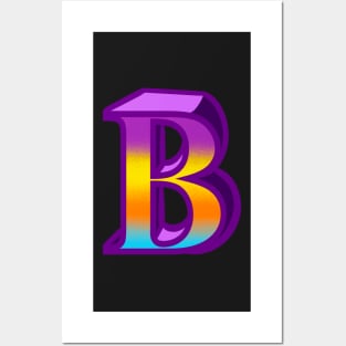 Top 10 best personalised gifts 2022  - Letter B ,personalised,personalized with pattern useful for initials, societies and names Posters and Art